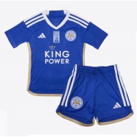 Leicester City Kiernan Dewsbury-Hall #22 Hjemmedraktsett Barn 2023-24 Kortermet (+ Korte bukser)